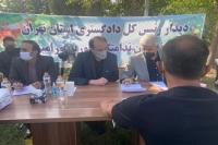 بازدید رئیس کل دادگستری تهران و ۱۷ نفر از قضات از ندامتگاه ورامین