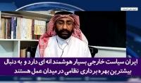 اعتراف کارشناس سعودی در شبکه لندنی الحوار؛ ایرانیان بسیار هوشمندانه عمل می‌کنند+فیلم