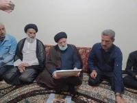 دیدار آیت‎الله رئیسی با خانواده جانبختگان حادثه متروپل آبادان