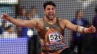 احسان حدادی با رکورد ۵۸ متری قهرمان شد