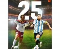 لیونل مسی با ۲۵ بازی در جام جهانی به رکورد بیشترین تعداد بازی در جام جهانی لوتار متئوس رسید
