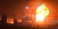 آتش‌سوزی مهیب در پالایشگاه نفت در کردستان عراق