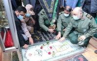  سرلشکر سلامی به مقام شامخ شهید سلیمانی ادای احترام کرد