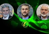  گفتگوهای تلفنی امیرعبداللهیان با رهبران گروه‌های مقاومت اسلامی فلسطین