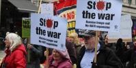  تظاهرات لندنی‌ها؛ ارسال سلاح به اوکراین متوقف شود