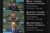سخنرانی رئیس‌جمهوری ایران در کانال سازمان ملل در یوتیوب بالاترین بازدید را داشته است