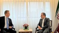 دیدار وزیر امور خارجه ایران با رئیس مجمع اقتصاد جهانی در نیویورک