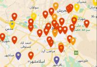  آلودگی هوا در ۲ شهر استان تهران به وضعیت بنفش رسید