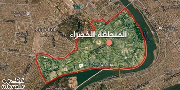 حمله پهپادی به بخش نظامی سفارت آمریکا در بغداد+فیلم
