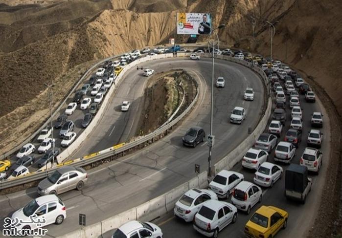  ترافیک پرحجم در محور کرج ـ چالوس و آزادراه تهران ـ کرج/ کرج چالوس یک طرفه می‌شود