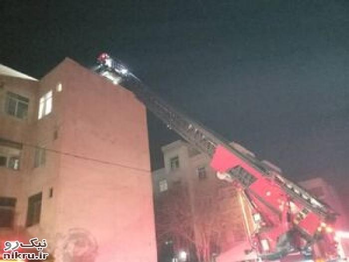 آتش سوزی خوابگاه دانشجویی در تهران با ۱۱ مصدوم