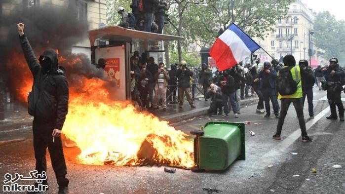  تداوم اعتراضات فرانسه؛ هزاران معترض در خیابان و کارگران در اعتصاب