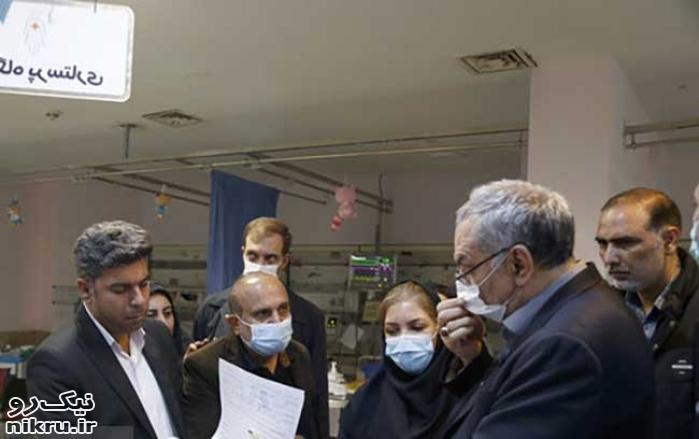 بازدید عین اللهی از دو بیمارستان پایتخت/ معاینه چشم بیماران