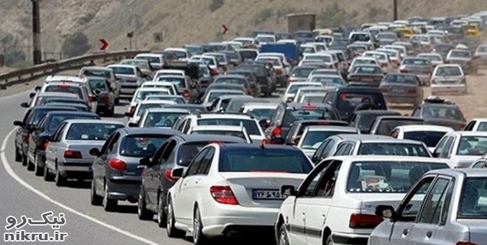  ترافیک فوق سنگین در هراز و چالوس