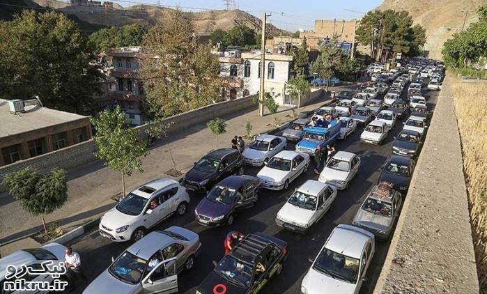 ترافیک سنگین جاده چالوس و آزادراه تهران - شمال