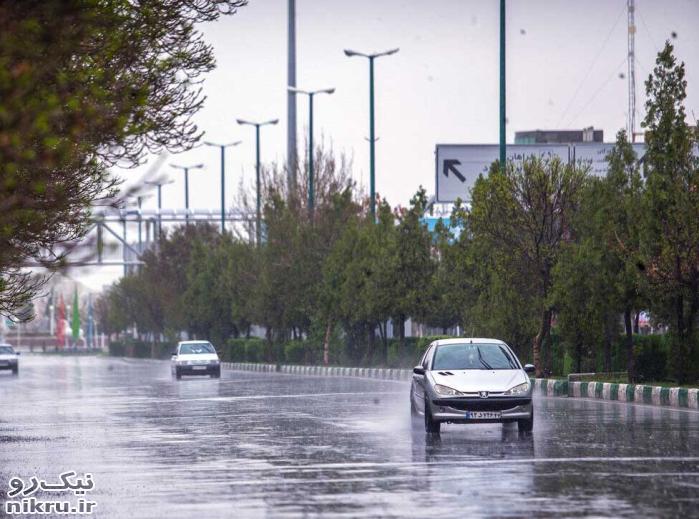 بارش باران و افت نسبی دما در اکثر نقاط کشور